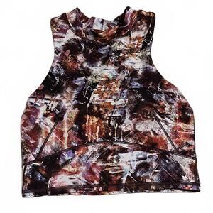 Lululemon Women's Printed Racerback Sports Bra, Size 6